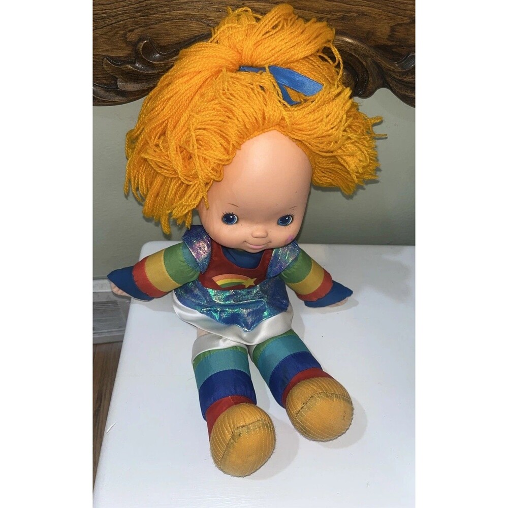 VINTAGE GENUINE 1983 RAINBOW BRITE 18" STUFFED DOLL PLUSH HALLMARK MATTEL BRIGHT